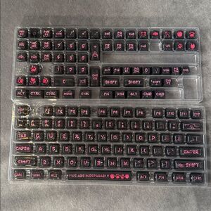 Coolkiller Animal World Theme Clear Keycap Set 142 Key Caps for Keyboards NEW